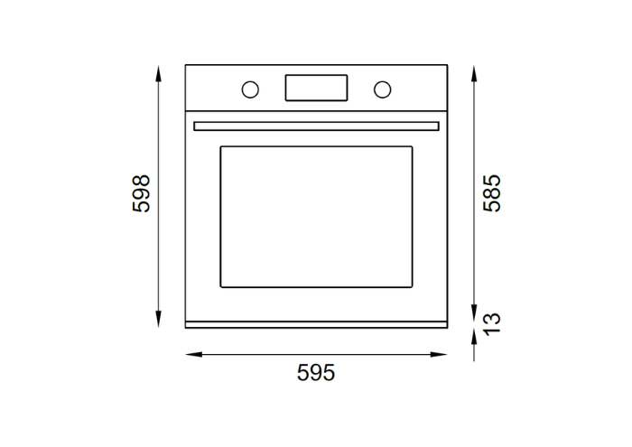 60cm elektrische inbouwoven, TFT display, pyrolyse | Bertazzoni