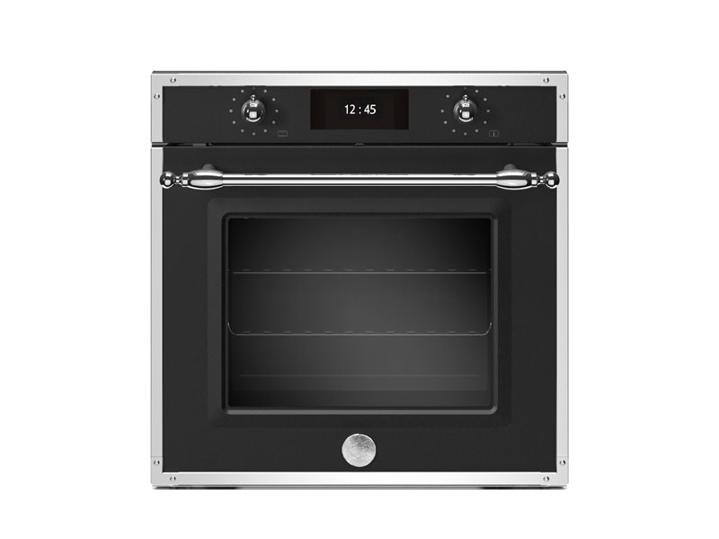 60cm elektrische inbouwoven, TFT display, total steam, pyrolyse | Bertazzoni - Nero Mat