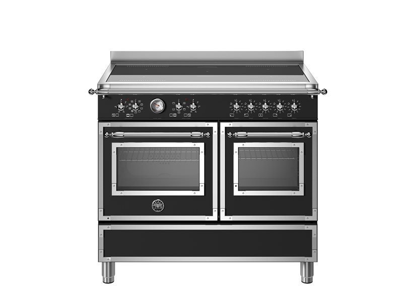 100 cm inductie top, elektrische dubbele oven | Bertazzoni - Nero Mat
