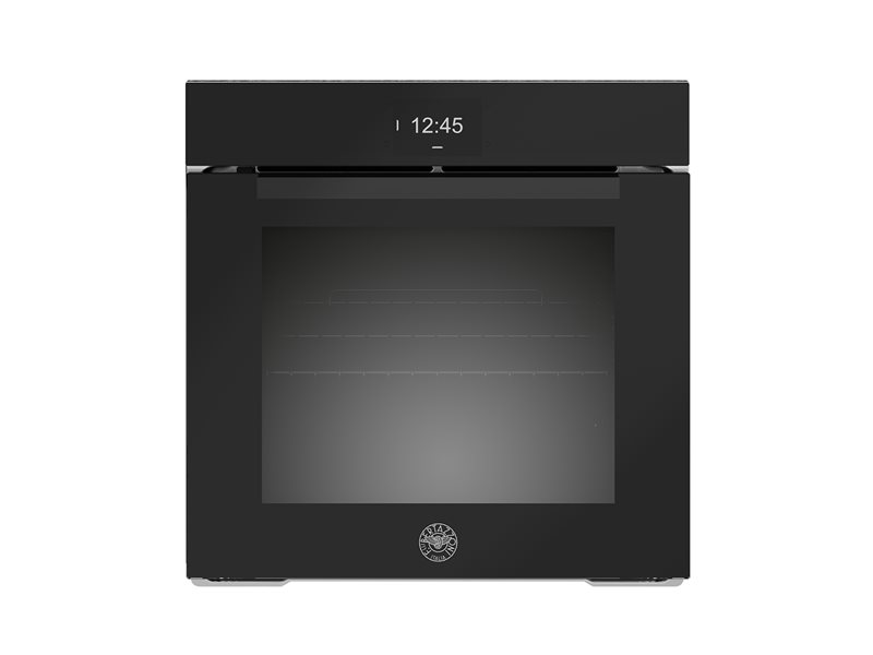 60cm Multifunctie stoomoven pyro tiptoets 11 functies, TFT display | Bertazzoni - Black glass