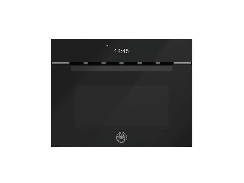 60x45cm Combi magnetron tiptetsbediening 7 functies, TFT display | Bertazzoni - Black glass